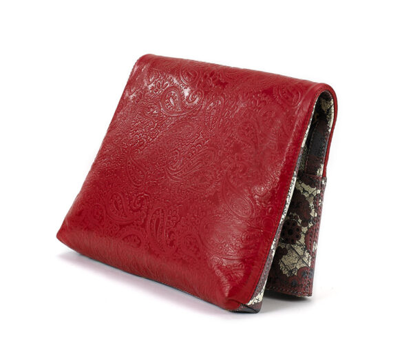 Foldover clutch red Enlightenment 3