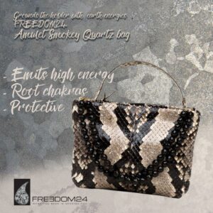 Natural Python-mid size clutch bag