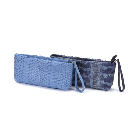 Mini Clutch Blue Python