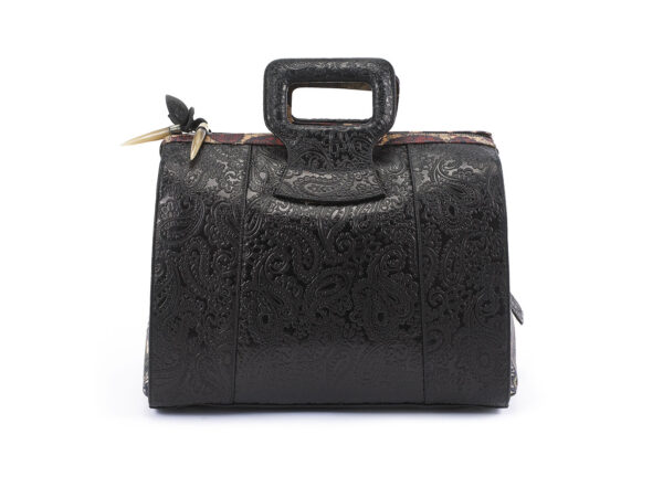 black Serenity  Fingerprint of Soul Tan  Handbag