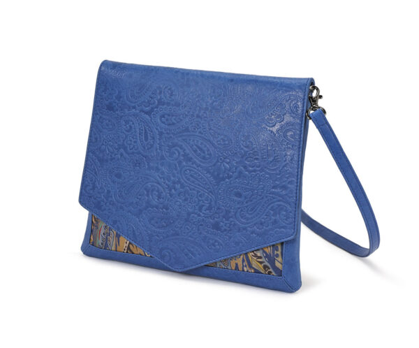 CROSSBODY BLUE EMBOSSED MIRACLES 1