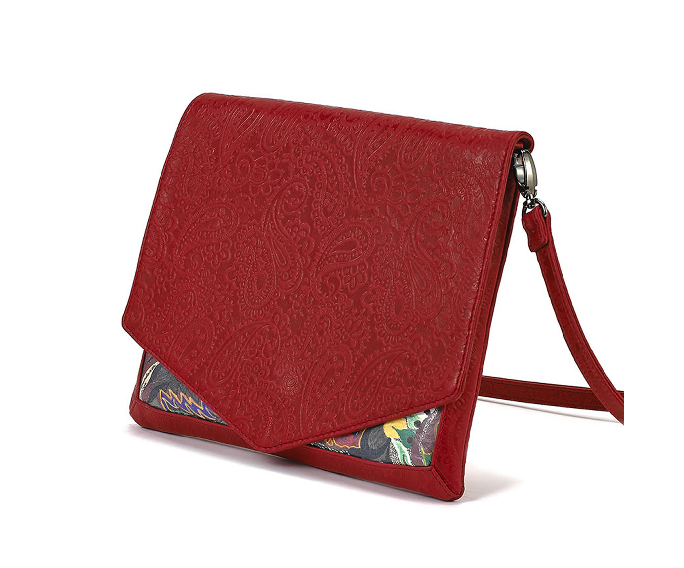 CROSSBODY RED EMBOSSED ENLIGHTENMENT 1