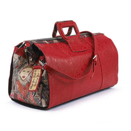 LADY B EMBOSSED DUFFEL