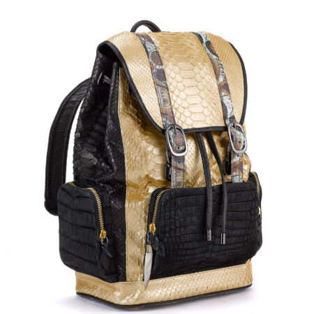 Fingerprint of the Soul Gold Python with Black Alligator Pockets